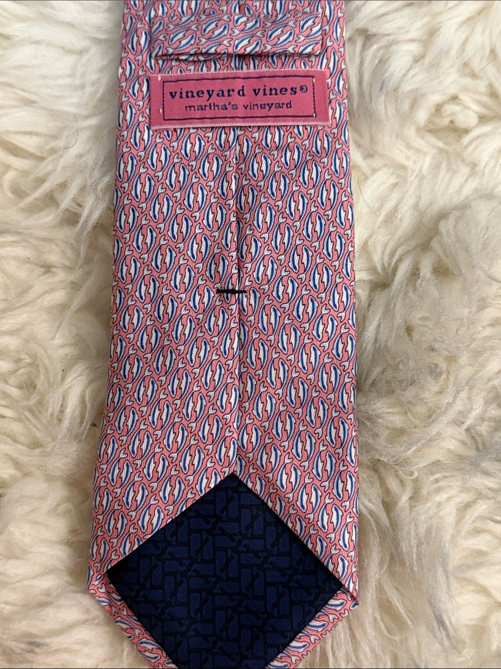 Men's Vineyard Vine Pink Patterned Tie - Classic Dress Tie - Picture 2 of 2